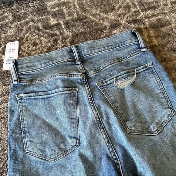 NWT Abercrombie & Fitch The Super Skinny Ankle High Rise Jeans Raw Hem 28S - Picture 9 of 10